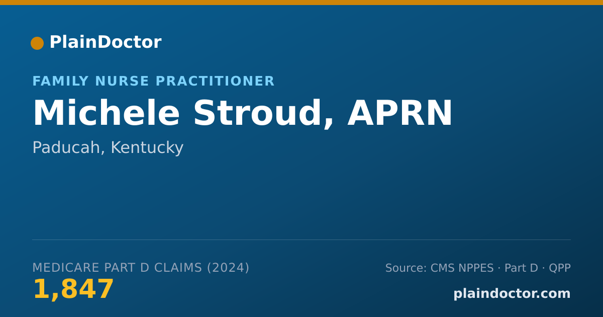 Shareable card for Michele Stroud, APRN - Family Nurse Practitioner, Paducah, KY