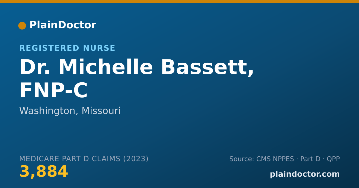 Shareable card for Michelle Bassett, FNP-C - Registered Nurse, Washington, MO