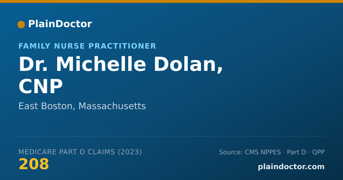 Shareable card for Michelle Dolan, CNP - Family Nurse Practitioner, East Boston, MA