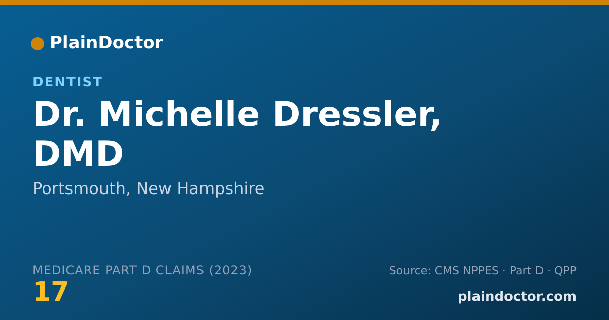 Shareable card for Michelle Dressler, DMD - Dentist, Portsmouth, NH
