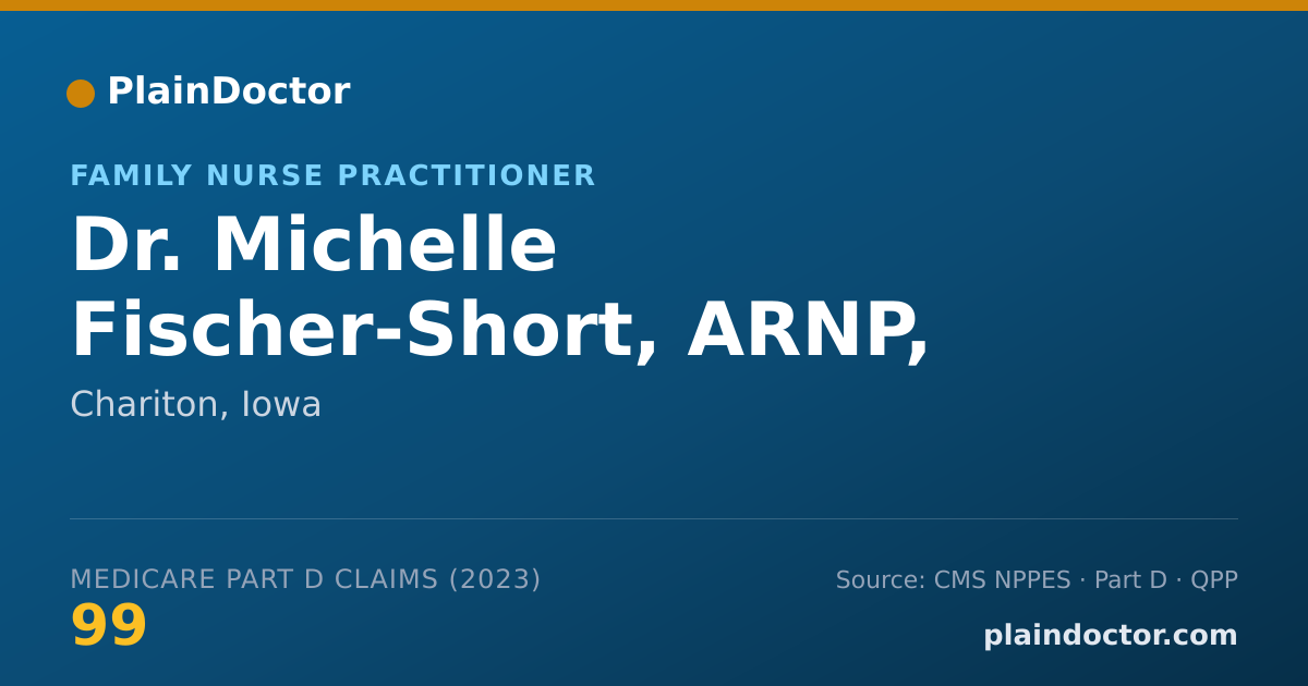 Shareable card for Michelle Fischer-Short, ARNP, FNP-BC - Family Nurse Practitioner, Chariton, IA