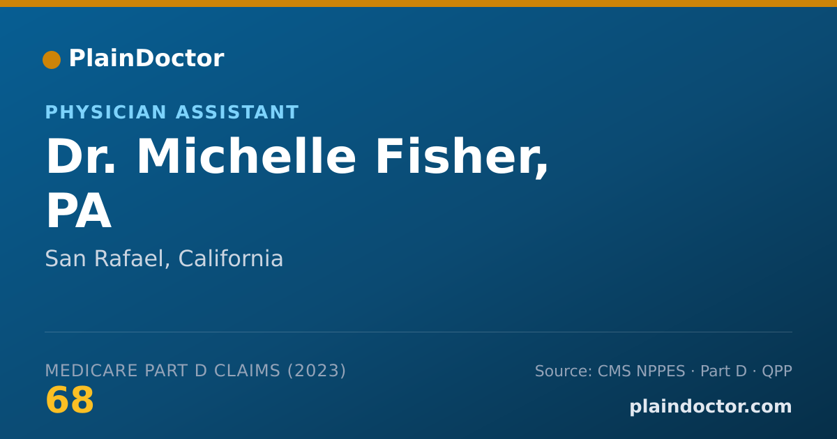 Shareable card for Michelle Fisher, PA - Physician Assistant, San Rafael, CA