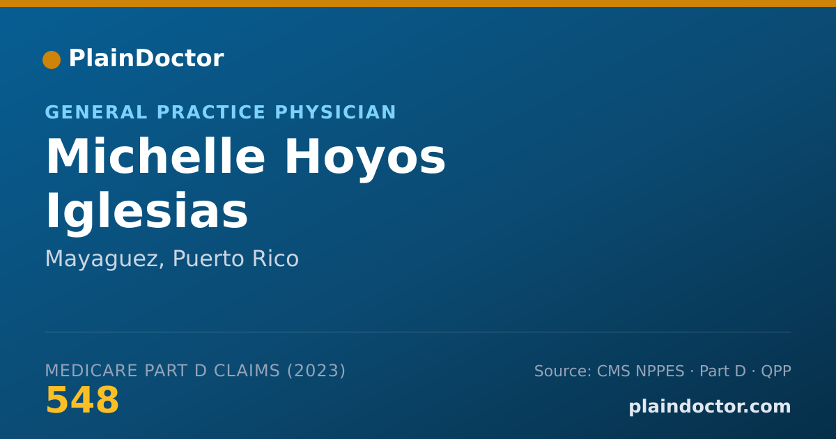 Shareable card for Michelle Hoyos Iglesias - General Practice Physician, Mayaguez, PR