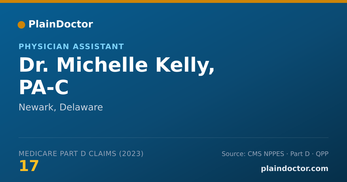 Shareable card for Michelle Kelly, PA-C - Physician Assistant, Newark, DE
