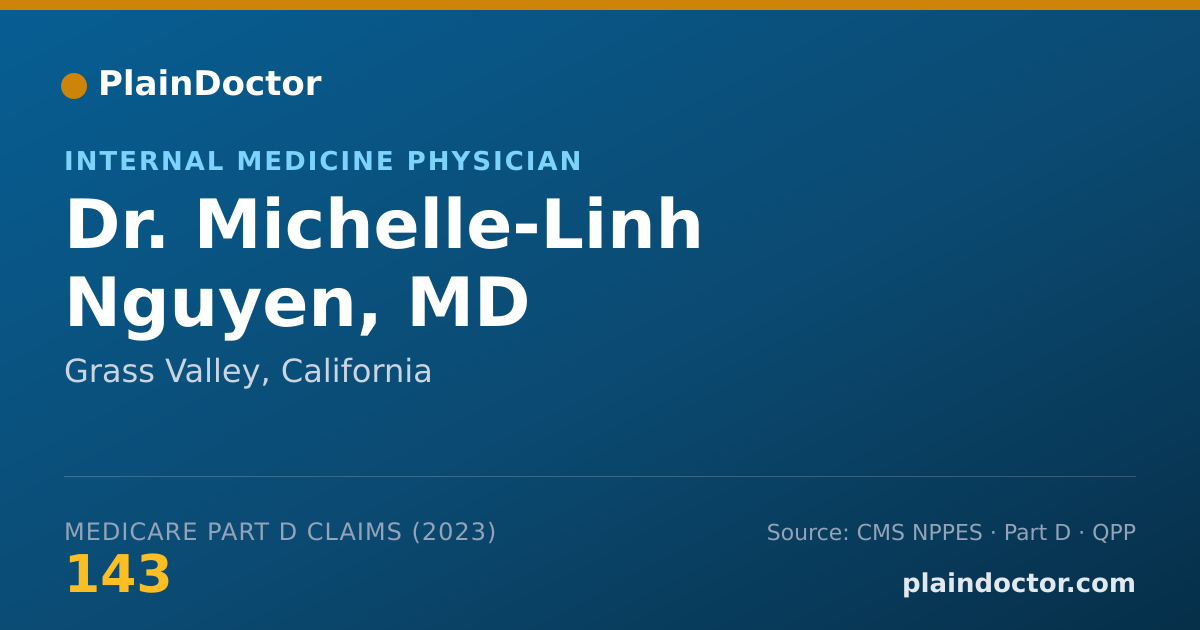 Shareable card for Michelle-Linh Nguyen, MD - Internal Medicine Physician, Grass Valley, CA