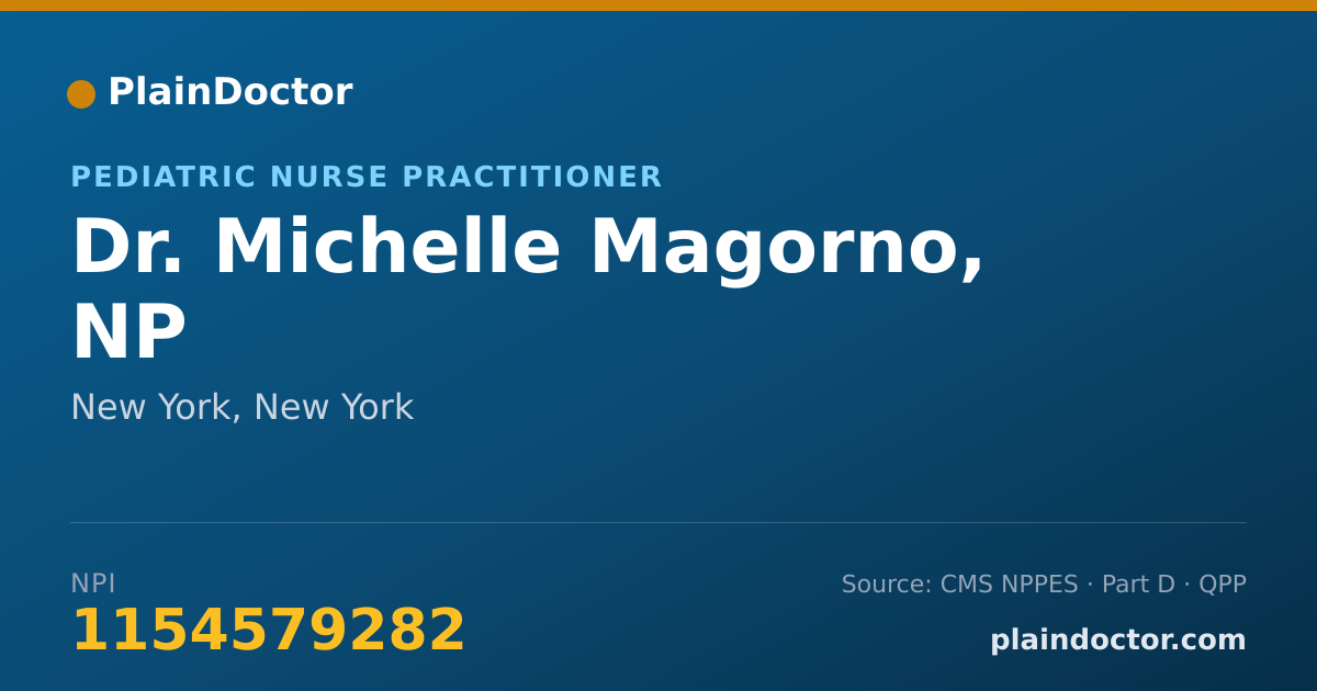 Shareable card for Michelle Magorno, NP - Pediatric Nurse Practitioner, New York, NY