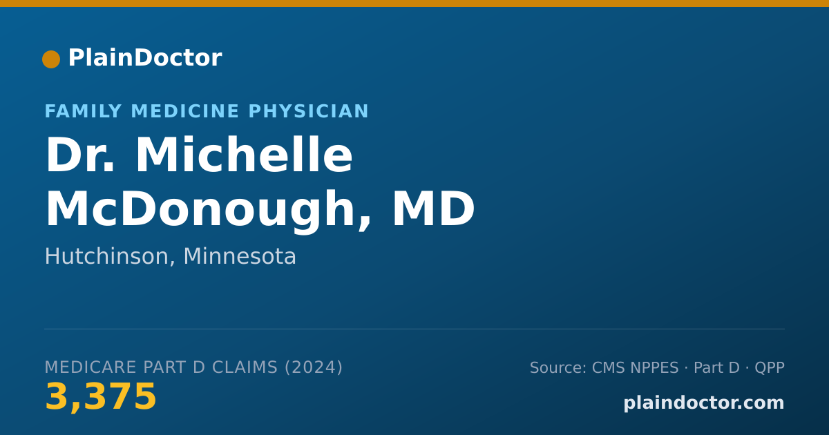 Shareable card for Michelle McDonough, MD - Family Medicine Physician, Hutchinson, MN
