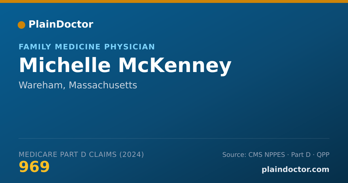 Shareable card for Michelle McKenney - Family Medicine Physician, Wareham, MA