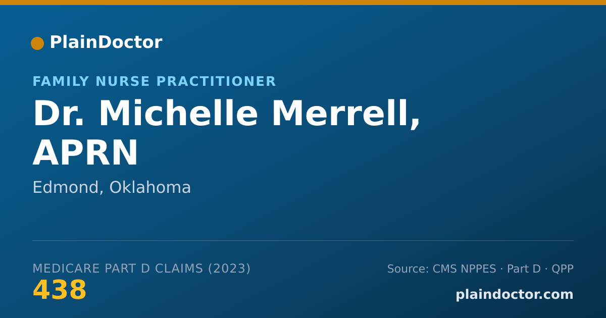 Shareable card for Michelle Merrell, APRN - Family Nurse Practitioner, Edmond, OK