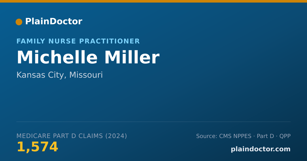 Shareable card for Michelle Miller - Family Nurse Practitioner, Kansas City, MO