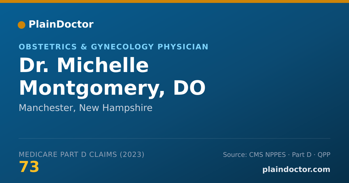 Shareable card for Michelle Montgomery, DO - Obstetrics & Gynecology Physician, Manchester, NH