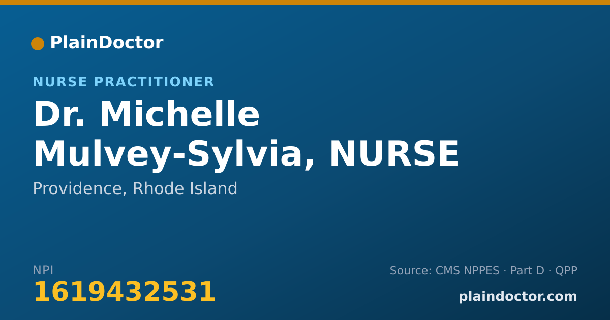 Shareable card for Michelle Mulvey-Sylvia, NURSE PRACTITIONER - Nurse Practitioner, Providence, RI