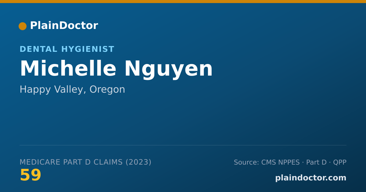 Shareable card for Michelle Nguyen - Dental Hygienist, Happy Valley, OR
