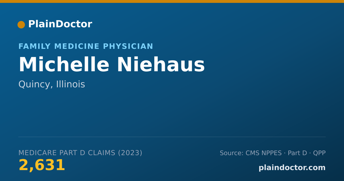 Shareable card for Michelle Niehaus - Family Medicine Physician, Quincy, IL