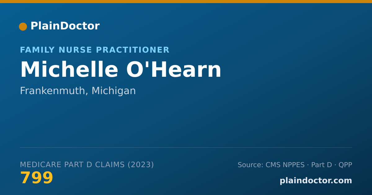 Shareable card for Michelle O'Hearn - Family Nurse Practitioner, Frankenmuth, MI
