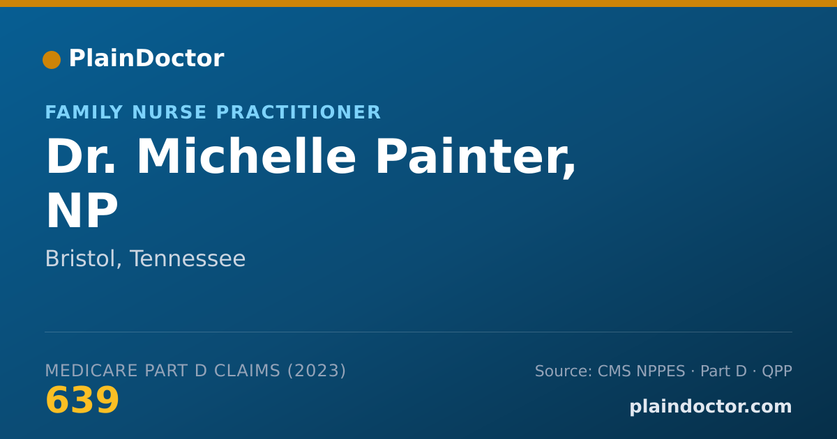 Shareable card for Michelle Painter, NP - Family Nurse Practitioner, Bristol, TN