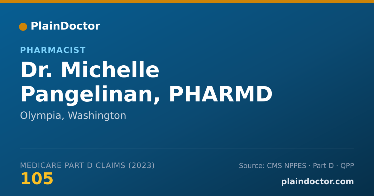 Shareable card for Michelle Pangelinan, PHARMD - Pharmacist, Olympia, WA