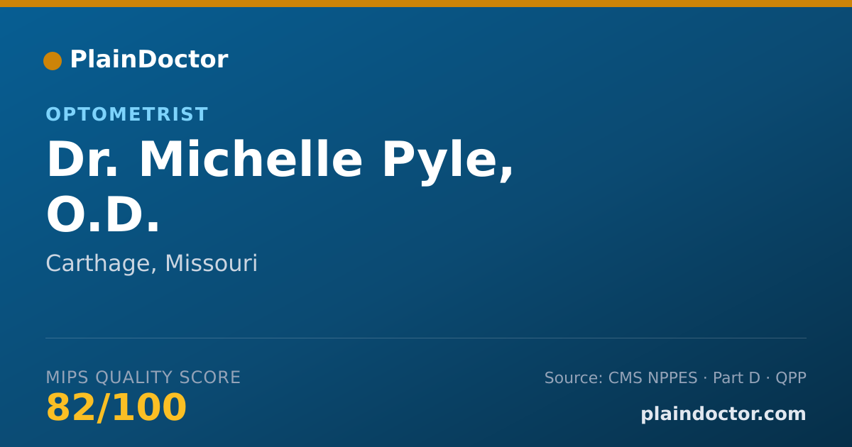 Shareable card for Michelle Pyle, O.D. - Optometrist, Carthage, MO