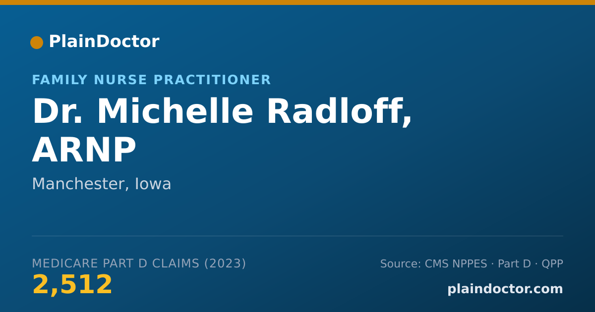 Shareable card for Michelle Radloff, ARNP - Family Nurse Practitioner, Manchester, IA