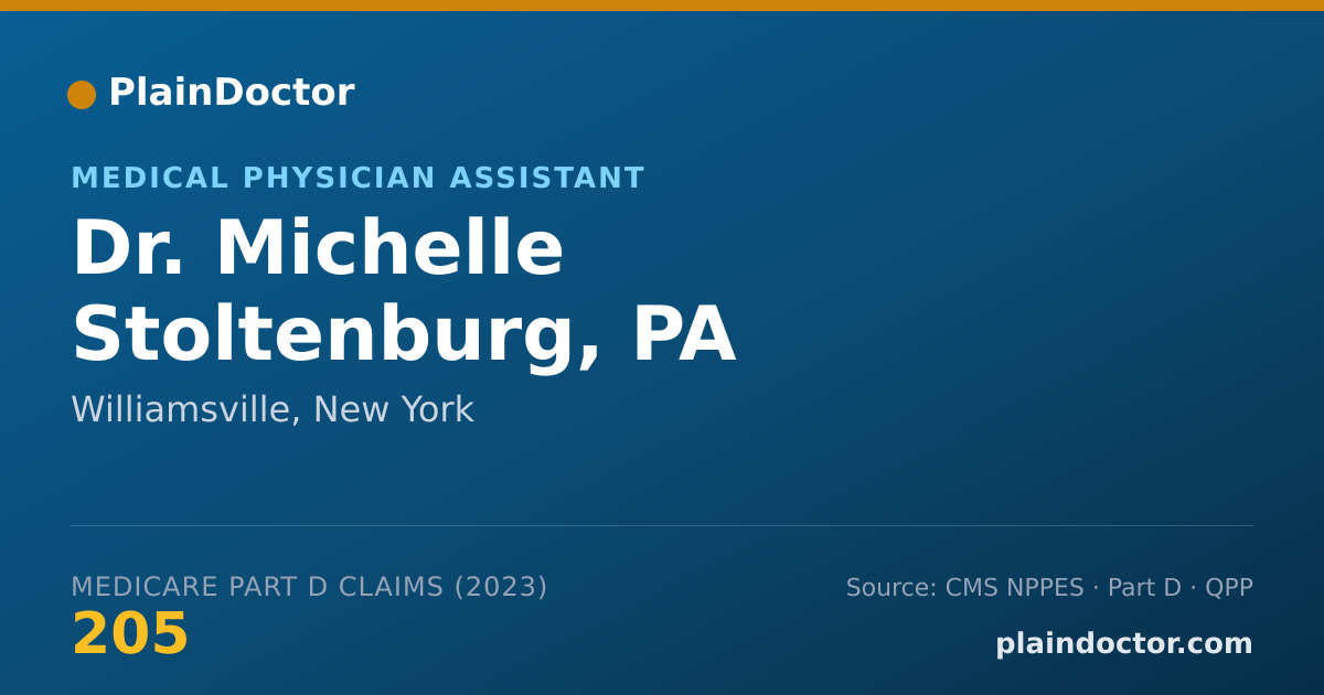 Shareable card for Michelle Stoltenburg, PA - Medical Physician Assistant, Williamsville, NY