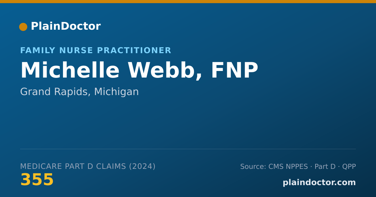 Shareable card for Michelle Webb, FNP - Family Nurse Practitioner, Grand Rapids, MI
