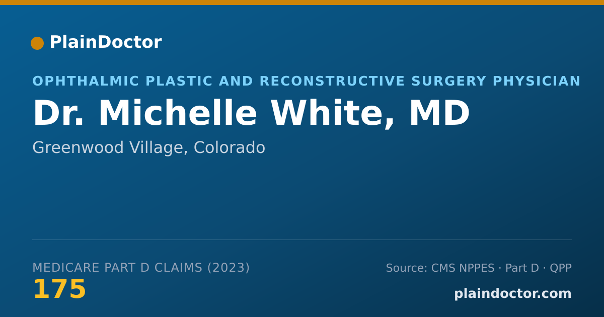 Shareable card for Michelle White, MD - Ophthalmic Plastic and Reconstructive Surgery Physician, Greenwood Village, CO