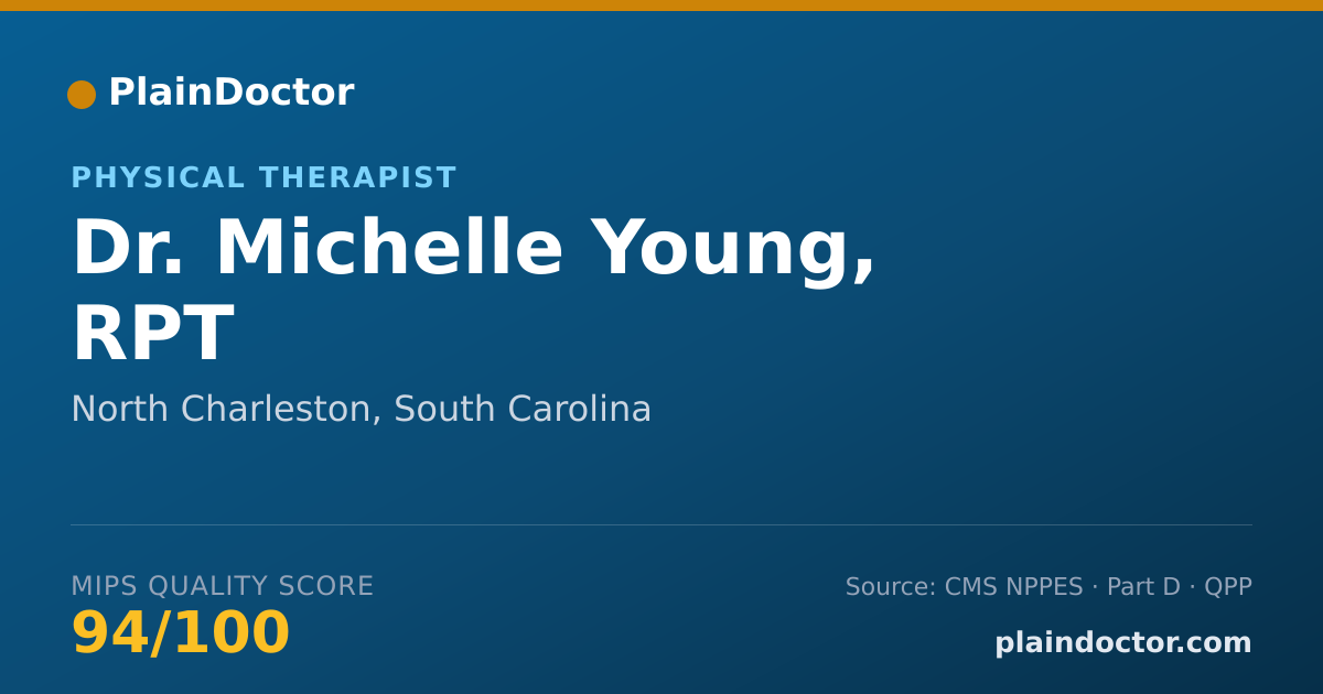 Shareable card for Michelle Young, RPT - Physical Therapist, North Charleston, SC