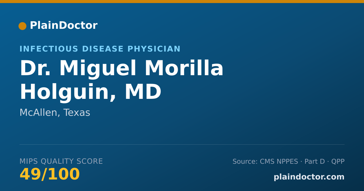Shareable card for Miguel Morilla Holguin, MD - Infectious Disease Physician, McAllen, TX