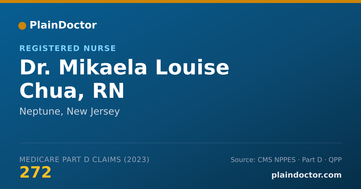 Shareable card for Mikaela Louise Chua, RN - Registered Nurse, Neptune, NJ