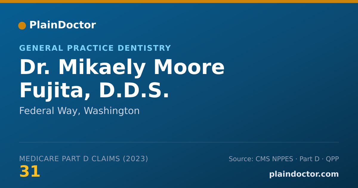 Shareable card for Mikaely Moore Fujita, D.D.S. - General Practice Dentistry, Federal Way, WA