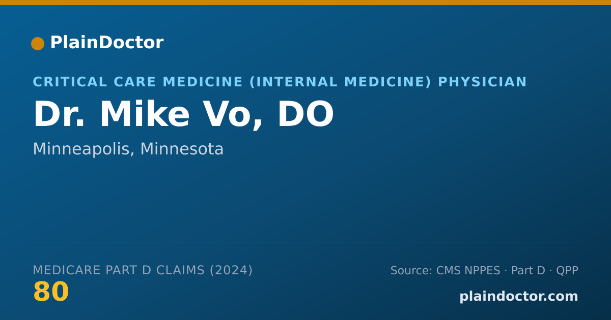 Shareable card for Mike Vo, DO - Pulmonary Disease Physician, Minneapolis, MN