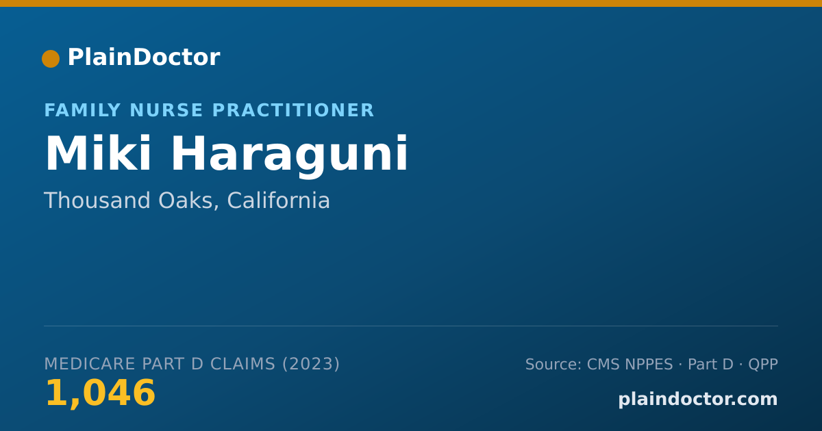 Shareable card for Miki Haraguni - Family Nurse Practitioner, Thousand Oaks, CA