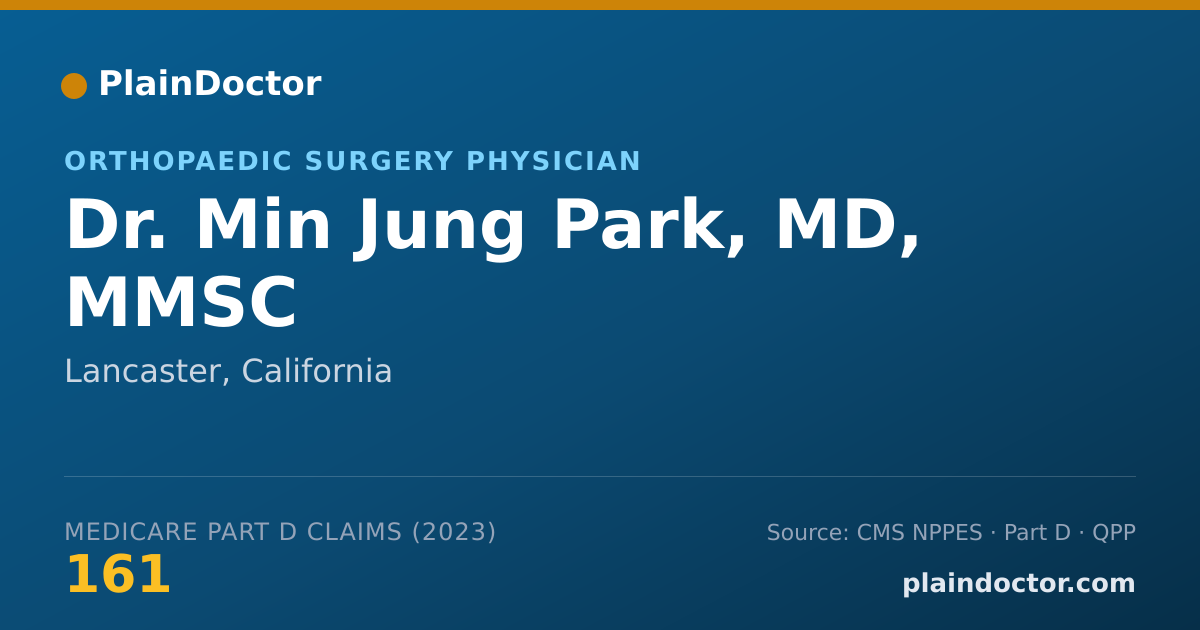 Shareable card for Min Jung Park, MD, MMSC - Orthopaedic Surgery Physician, Lancaster, CA