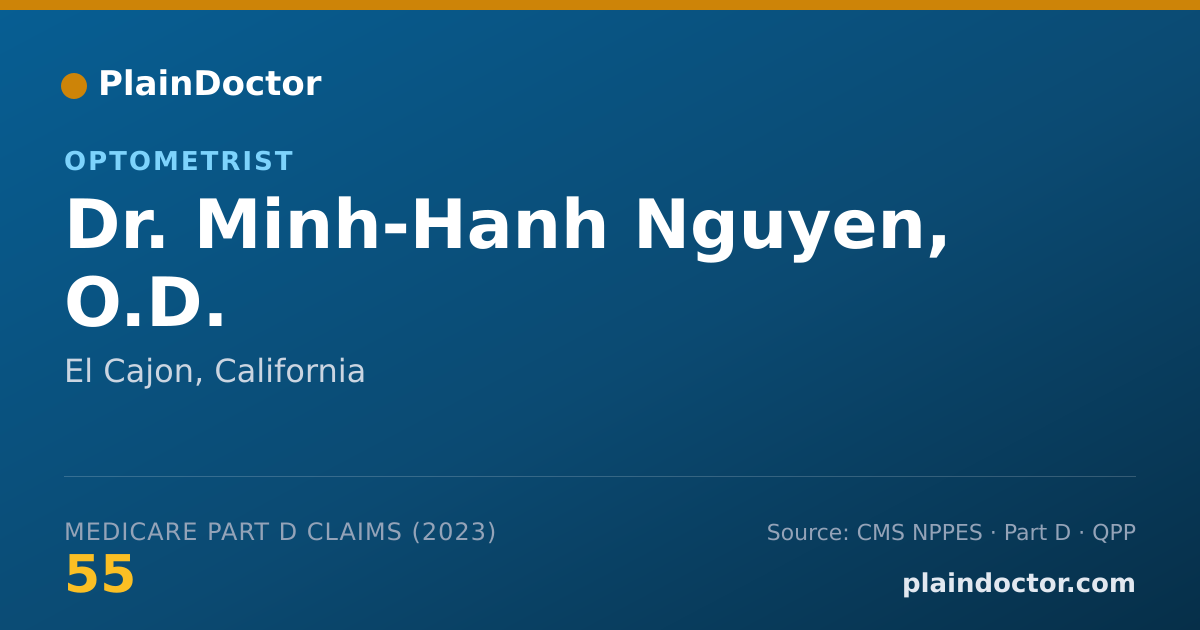 Shareable card for Minh-Hanh Nguyen, O.D. - Optometrist, El Cajon, CA