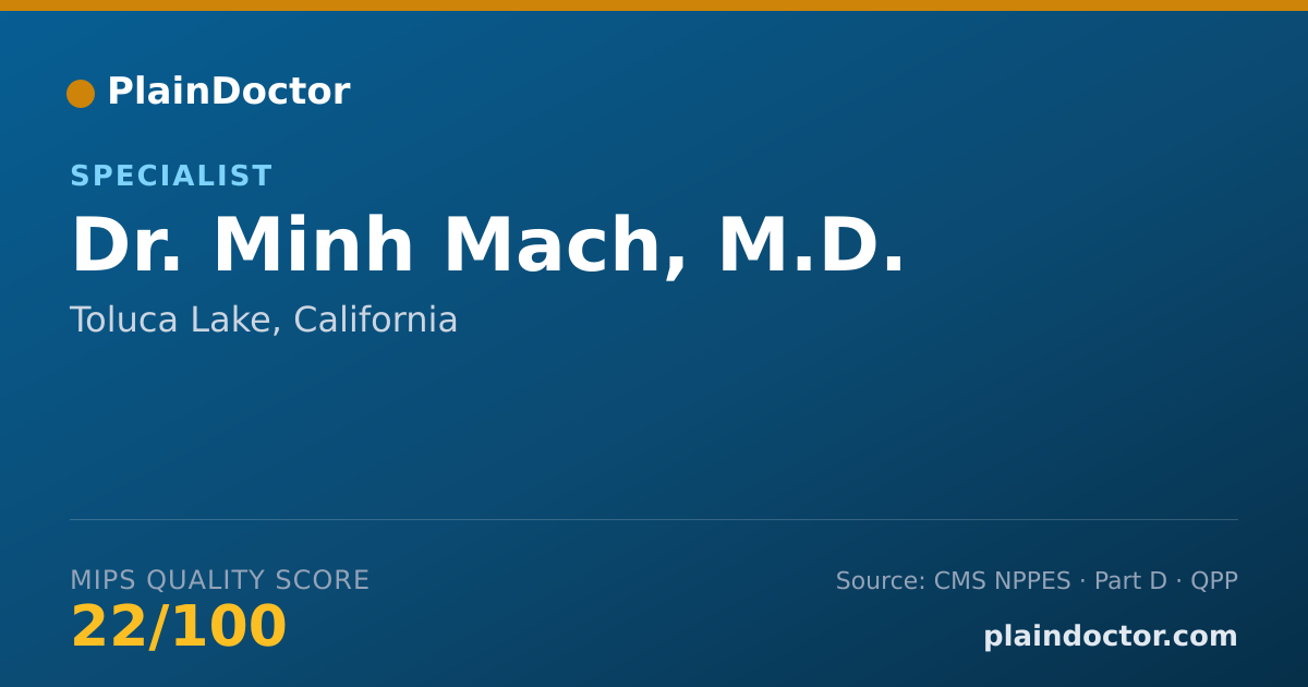 Shareable card for Minh Mach, M.D. - Specialist, Toluca Lake, CA