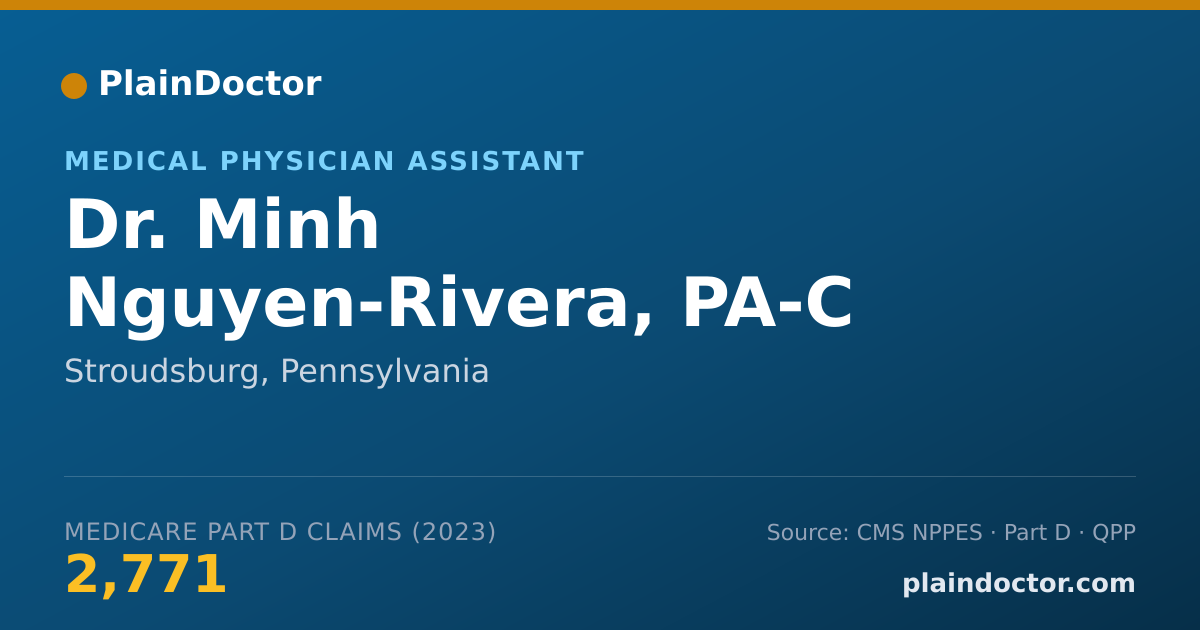 Shareable card for Minh Nguyen-Rivera, PA-C - Medical Physician Assistant, Stroudsburg, PA