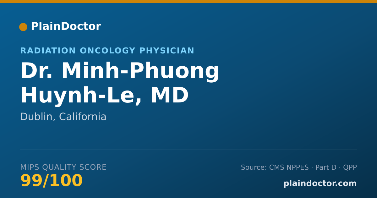Shareable card for Minh-Phuong Huynh-Le, MD - Radiation Oncology Physician, Dublin, CA