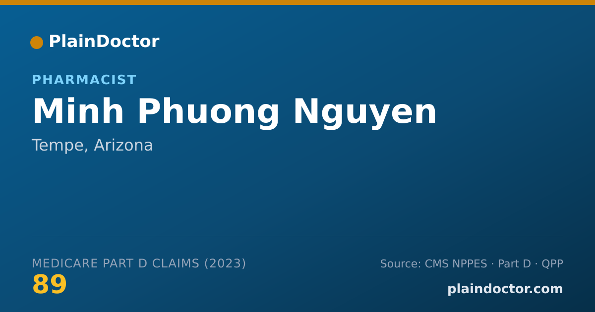 Shareable card for Minh Phuong Nguyen - Pharmacist, Tempe, AZ