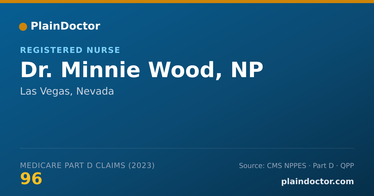 Shareable card for Minnie Wood, NP - Registered Nurse, Las Vegas, NV