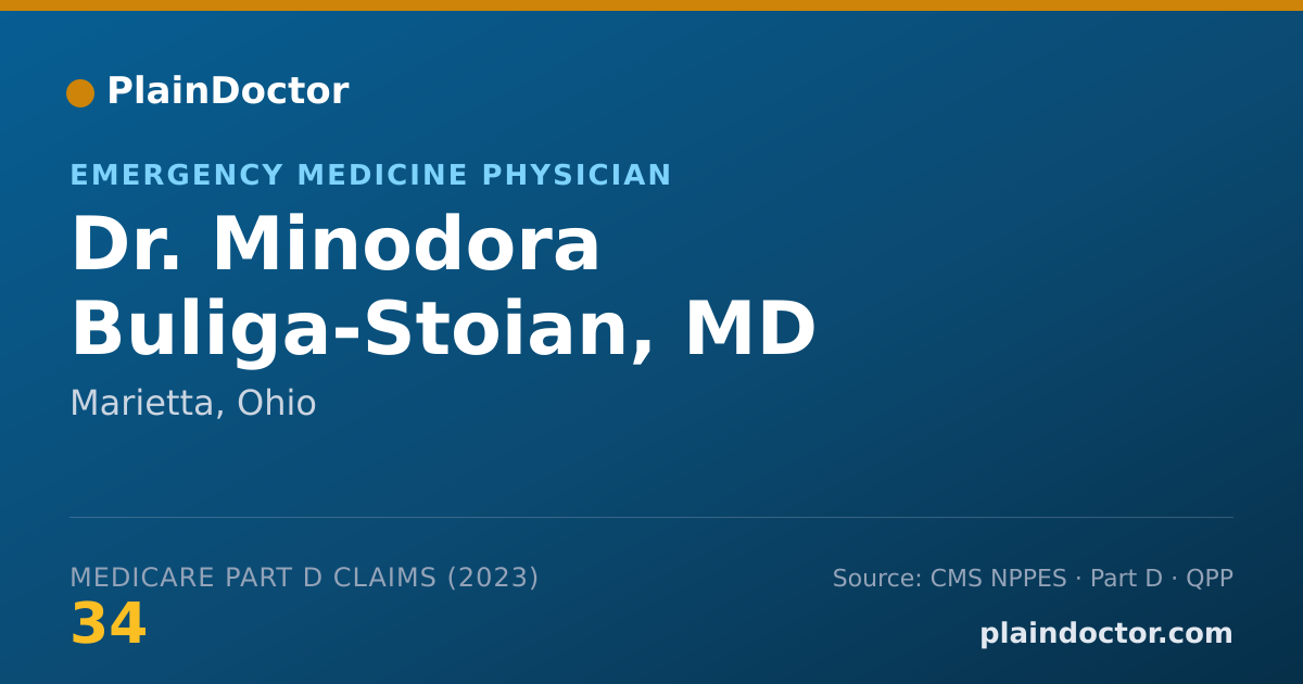 Shareable card for Minodora Buliga-Stoian, MD - Emergency Medicine Physician, Marietta, OH