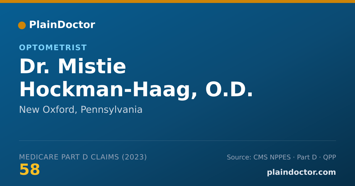 Shareable card for Mistie Hockman-Haag, O.D. - Optometrist, New Oxford, PA