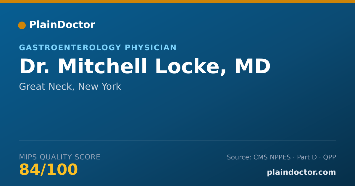 Shareable card for Mitchell Locke, MD - Internal Medicine Physician, Great Neck, NY