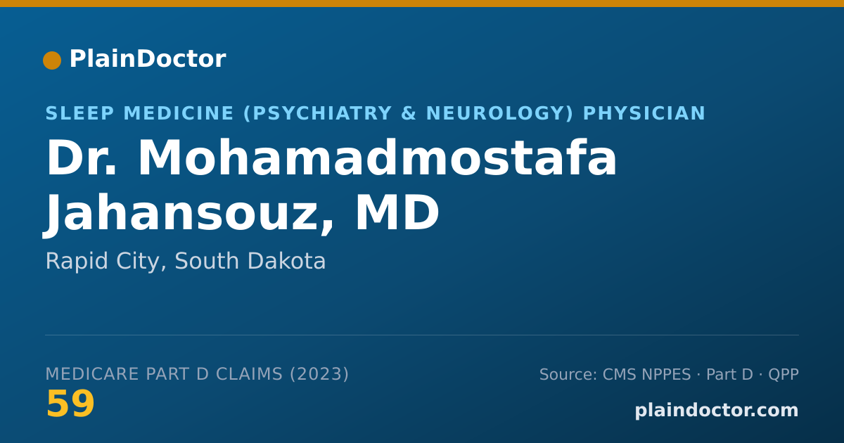 Shareable card for Mohamadmostafa Jahansouz, MD - Sleep Medicine (Psychiatry & Neurology) Physician, Rapid City, SD