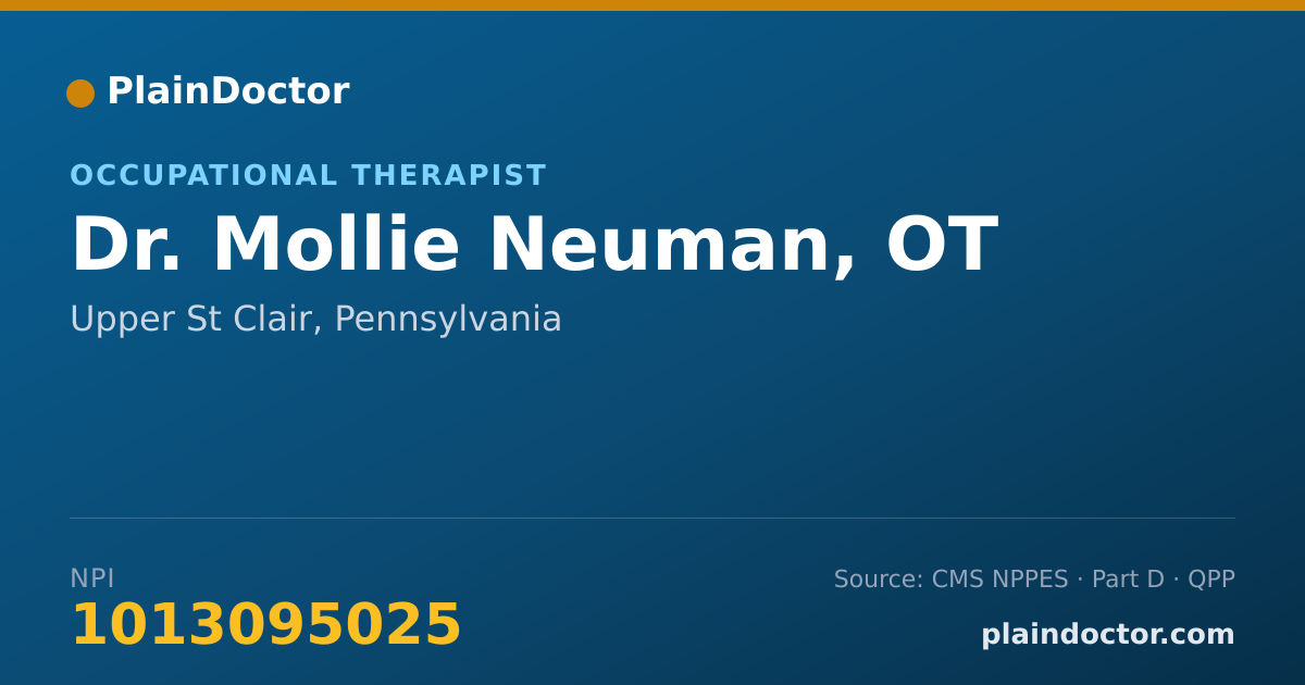 Shareable card for Mollie Neuman, OT - Occupational Therapist, Upper St Clair, PA