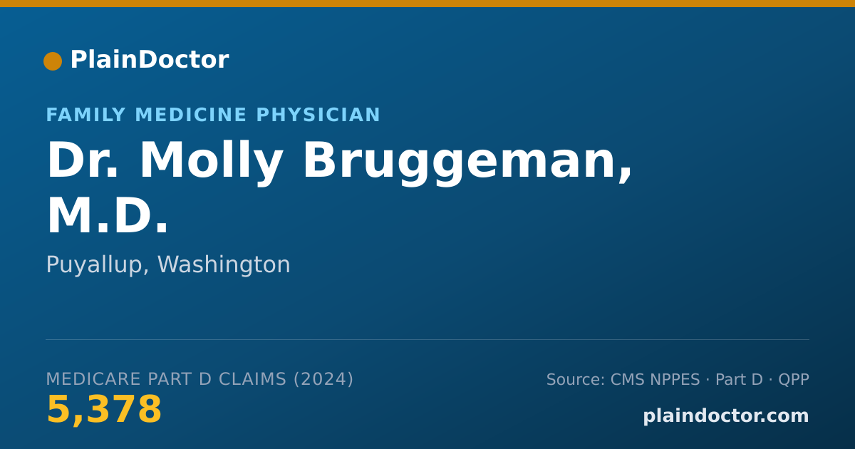 Shareable card for Molly Bruggeman, M.D. - Family Medicine Physician, Puyallup, WA