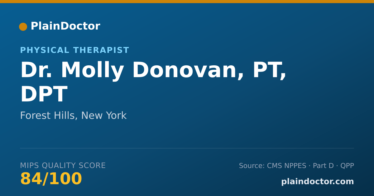 Shareable card for Molly Donovan, PT, DPT - Physical Therapist, Forest Hills, NY