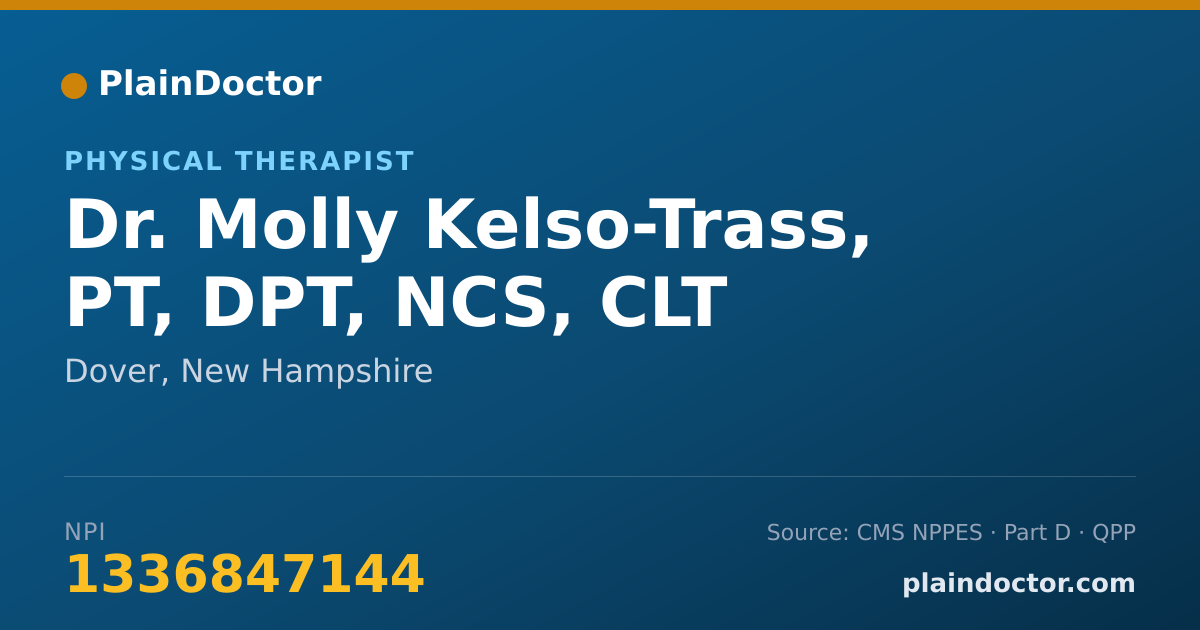 Shareable card for Molly Kelso-Trass, PT, DPT, NCS, CLT - Physical Therapist, Dover, NH