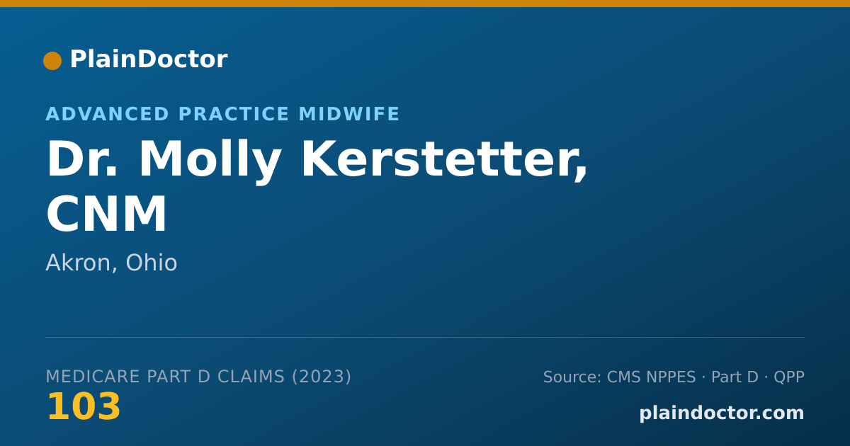 Shareable card for Molly Kerstetter, CNM - Advanced Practice Midwife, Akron, OH