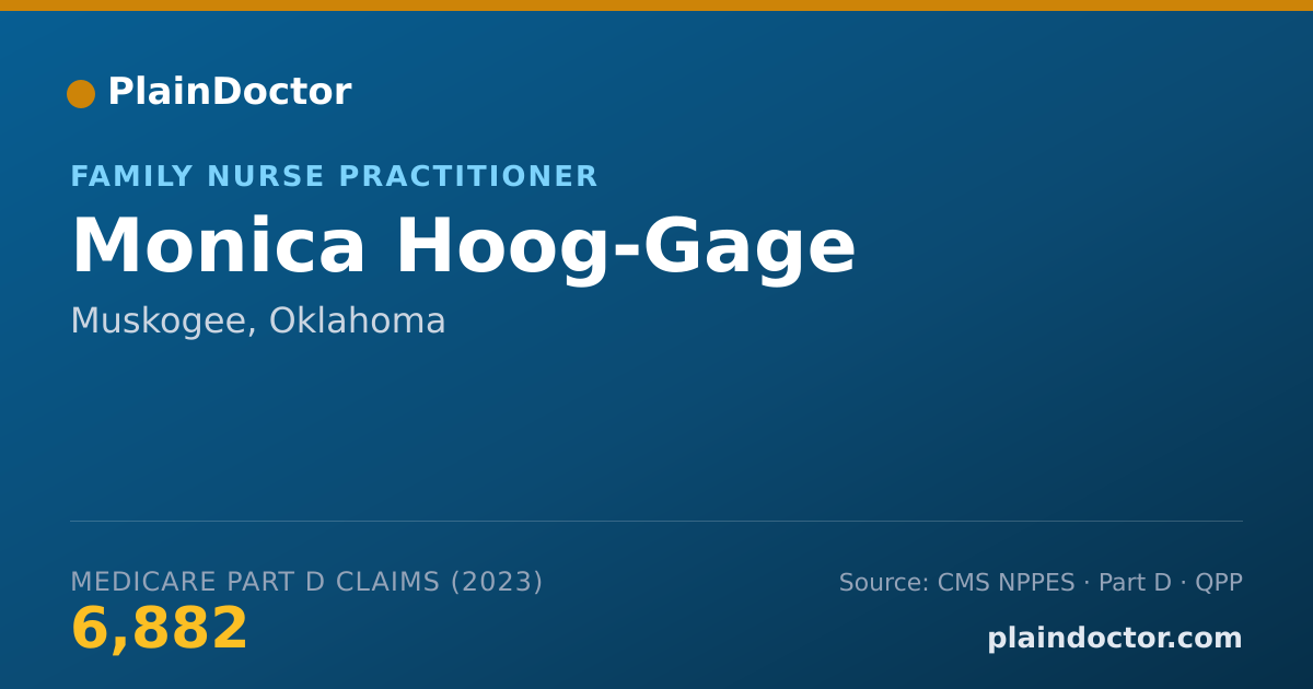 Shareable card for Monica Hoog-Gage - Family Nurse Practitioner, Muskogee, OK