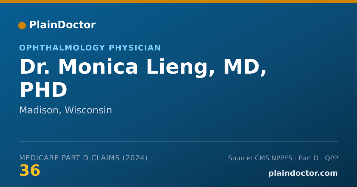 Shareable card for Monica Lieng, MD, PHD - Student in an Organized Health Care Education/Training Program, Providence, RI